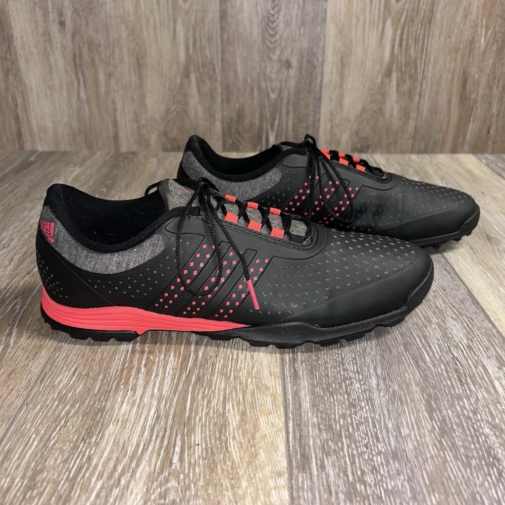 Adidas Adipure Sport Spikeless Golf Womens US Size 9 Black Red DA9136 Shoes